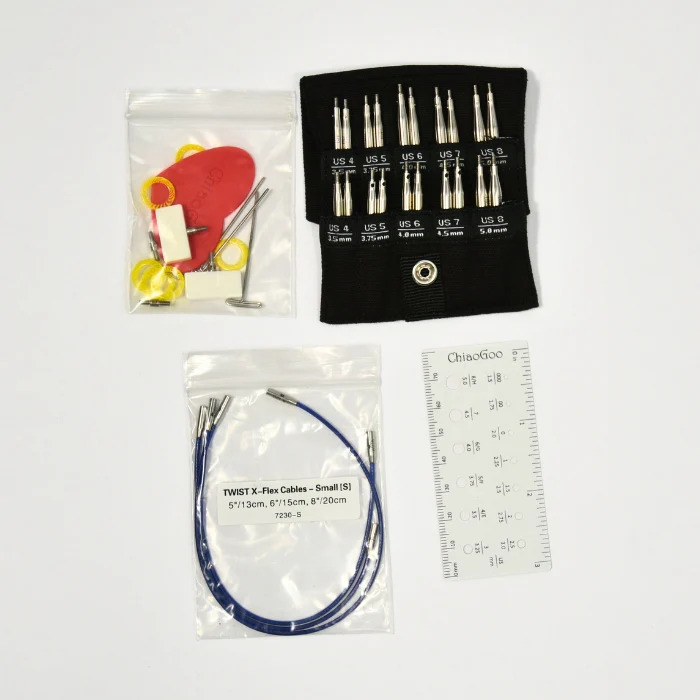 ChiaoGoo TWIST Shorties Small Interchangeable Set 2" & 3" (5cm & 8cm) - Image 4