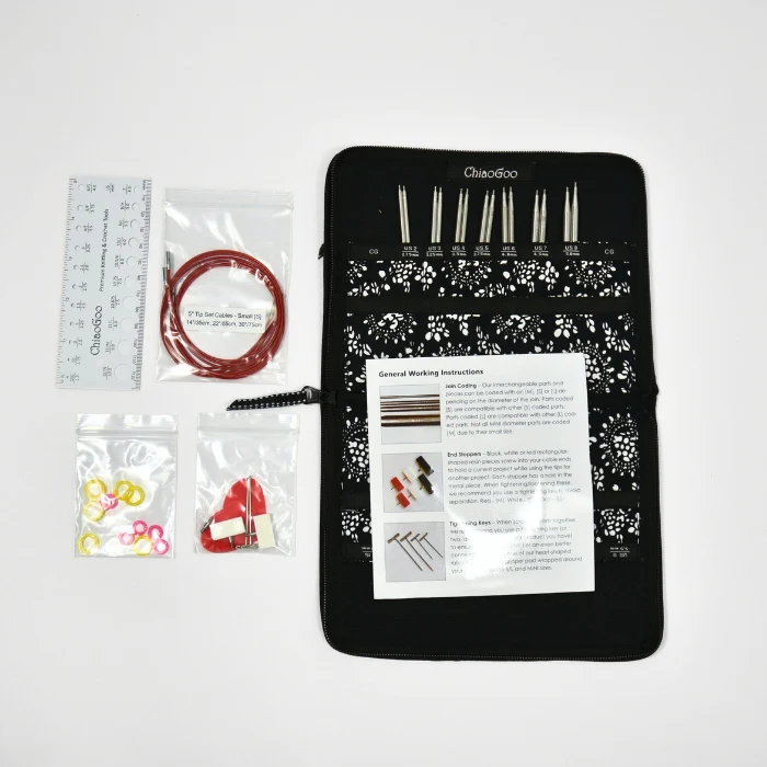 ChiaoGoo TWIST Red Lace Interchangeable Set 5" (13cm) – Small - Image 3
