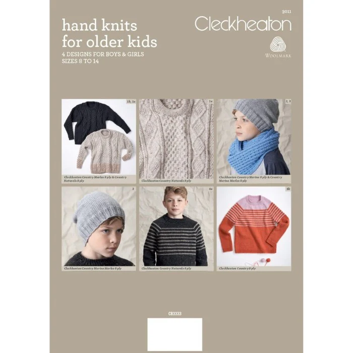 Cleckheaton Hand Knits for Older Kids Pattern Book - Image 4