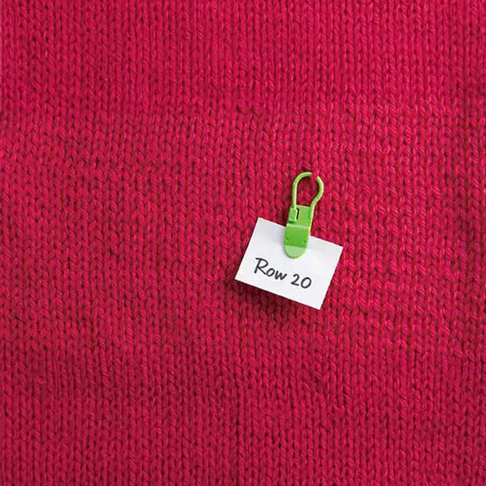Clover Locking Stitch Markers With Clip - Image 3