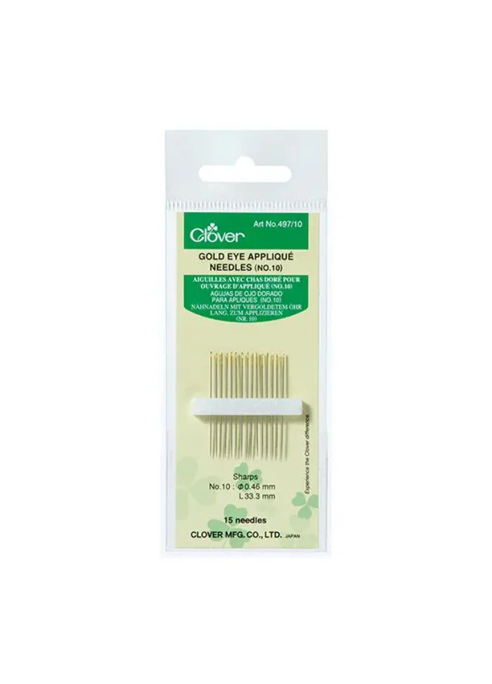Clover Needles Gold Eye Applique - Image 2
