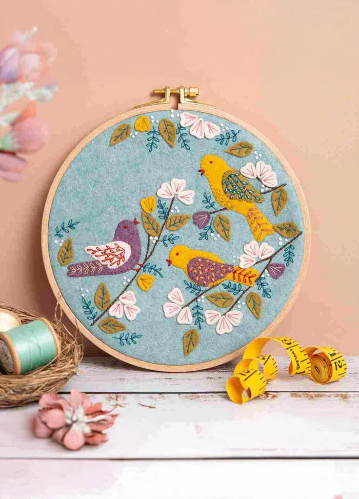 Corinne Lapierre Dawn Chorus Felt Appliqué Hoop Kit