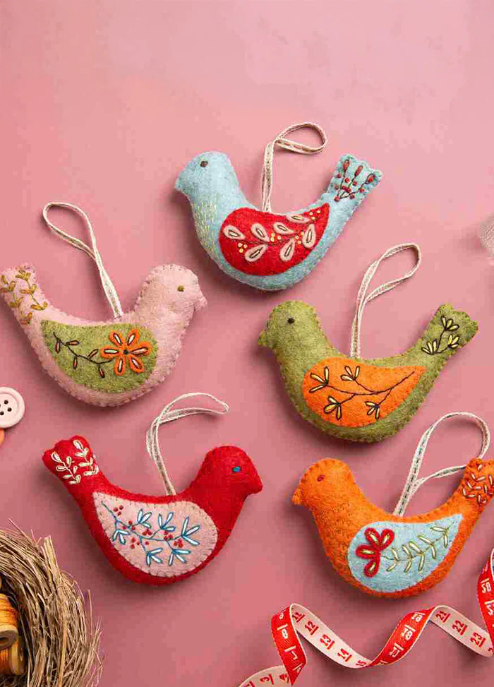 Corinne Lapierre Folk Birds Felt Craft Kit