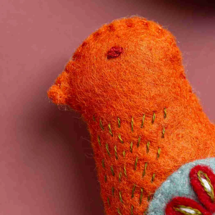Corinne Lapierre Folk Birds Felt Craft Kit - Image 6