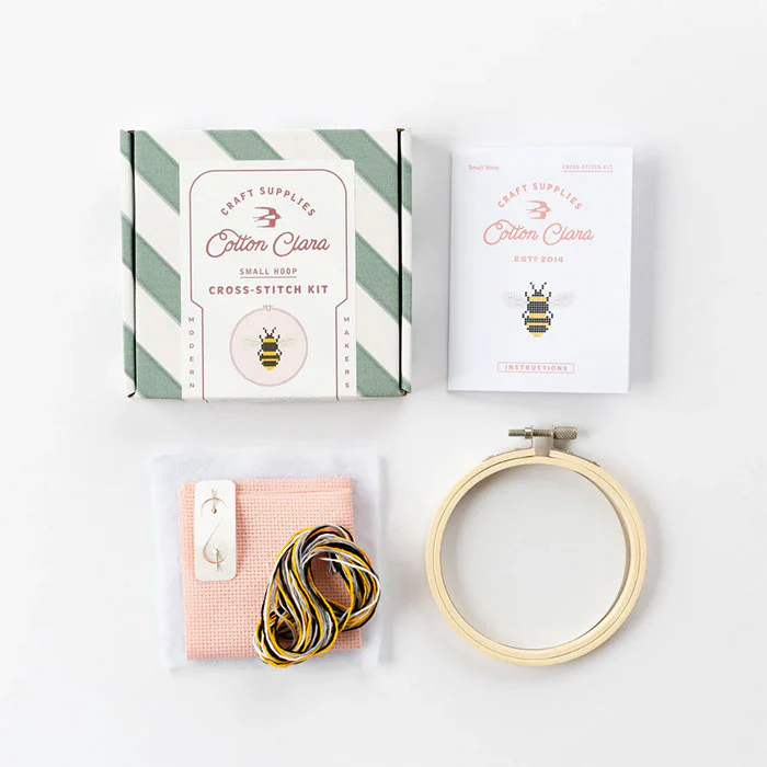 Cotton Clara Bee Cross Stitch Kit - Image 3