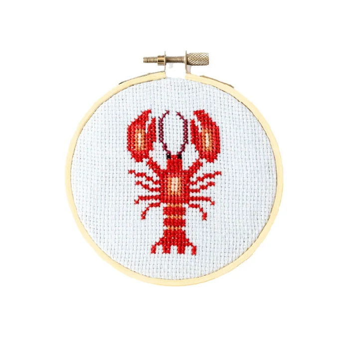 Cotton Clara Lobster Cross Stitch Kit - Image 2