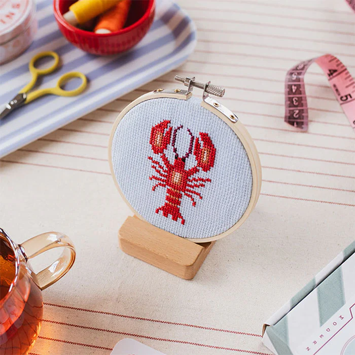 Cotton Clara Lobster Cross Stitch Kit - Image 4