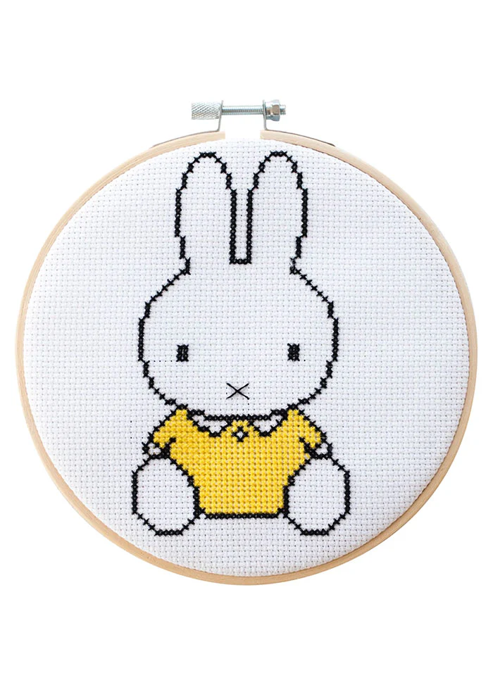 Cotton Clara Miffy Yellow Cross Stitch Kit