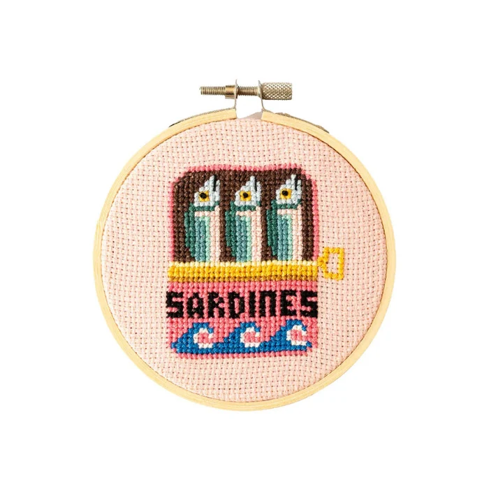 Cotton Clara Sardines Cross Stitch Kit - Image 2