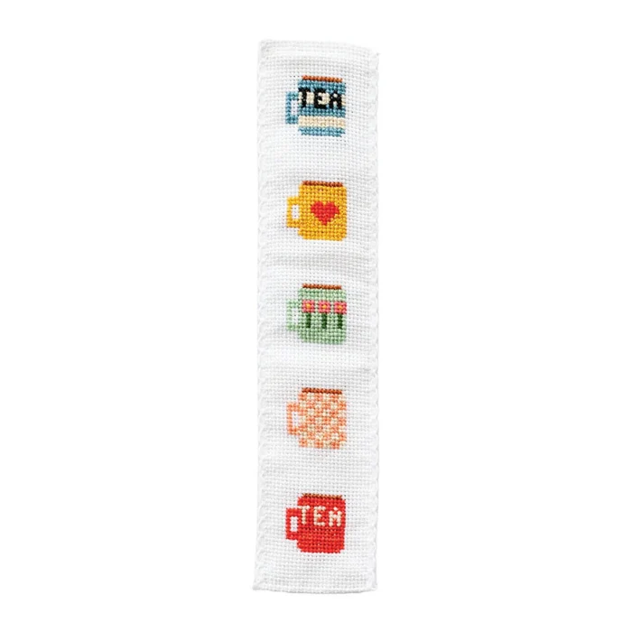 Cotton Clara Mugs Bookmark Cross Stitch Kit - Image 2