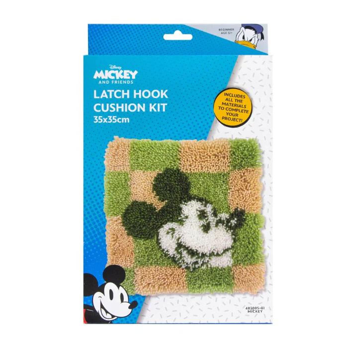 Disney Mickey Mouse Latch Hook Cushion Kit - Image 2