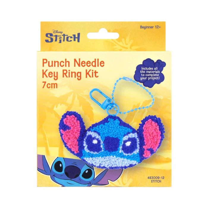 Disney Stitch Punch Needle Key Ring Kit - Image 2