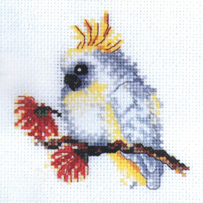 DMC Australiana Baby Cockatoo Cross Stitch Kit - Image 2