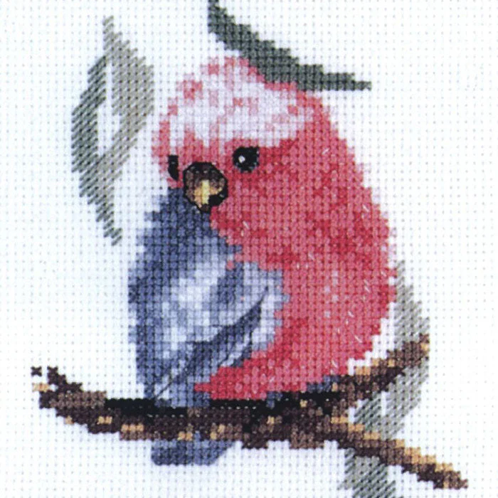 DMC Australiana Baby Galah Cross Stitch Kit - Image 2