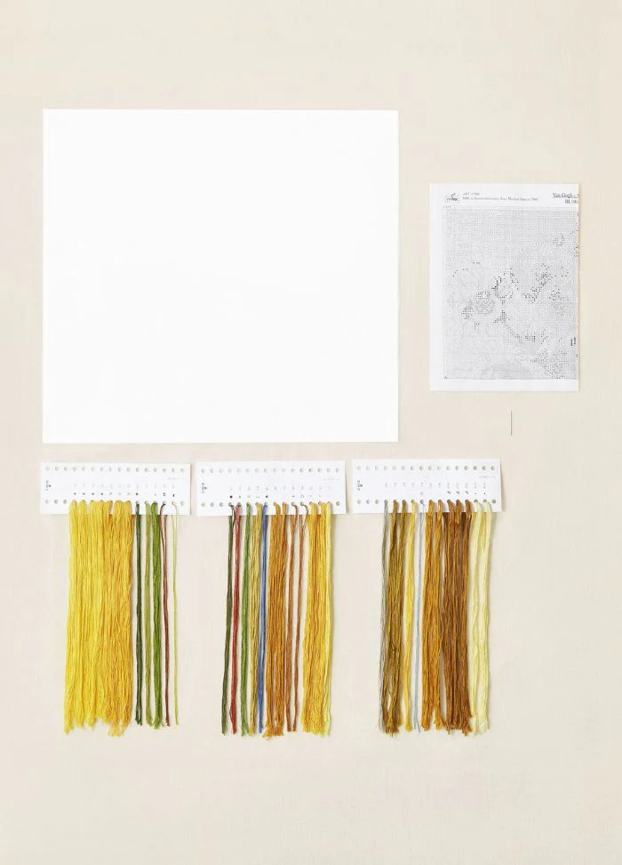 DMC National Gallery Cross Stitch Kit - Sunflowers Vincent Van Gogh - Image 3