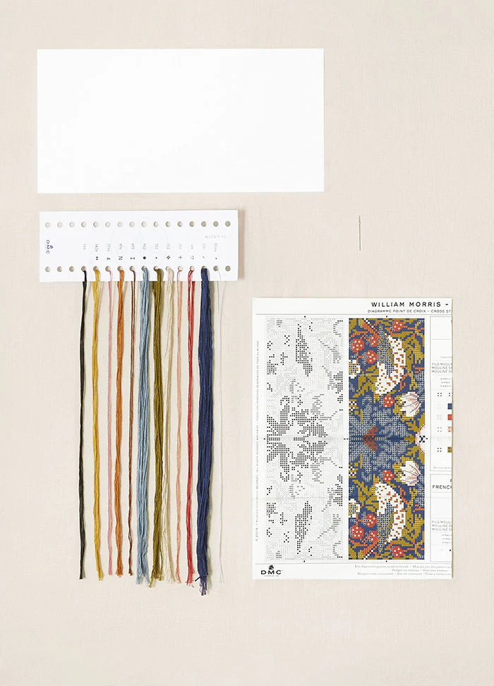 DMC V&A Cross Stitch Bookmark Kit - Strawberry Thief William Morris - Image 4