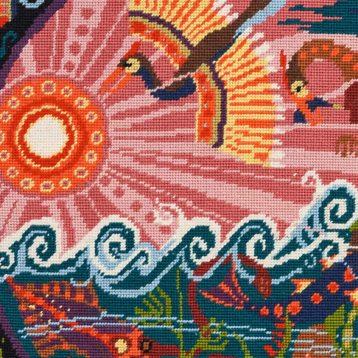 Ehrman Day Five: Fish And Fowl Cushion - Image 2
