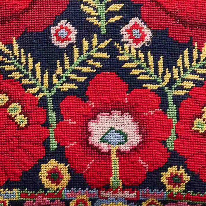 Ehrman Embroidered Flowers Cushion - Image 3