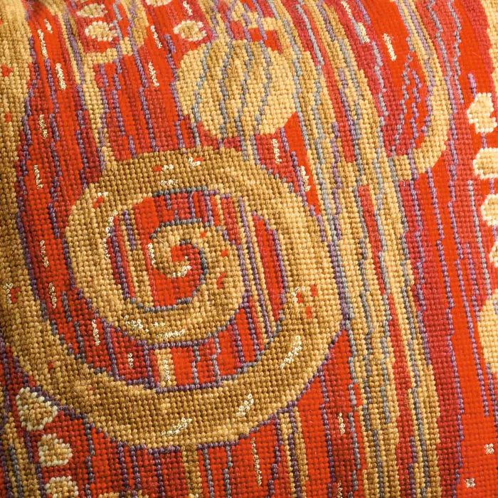 Ehrman Klimt Red Cushion - Image 2