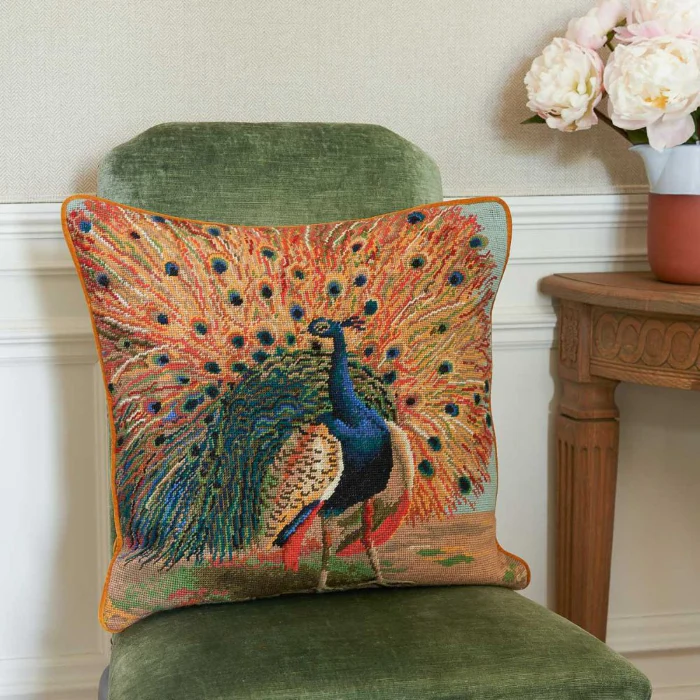 Ehrman Peacock Cushion - Image 2
