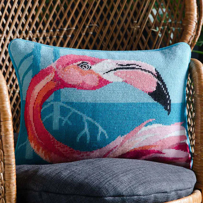 Ehrman Pretty Flamingo Cushion - Image 2