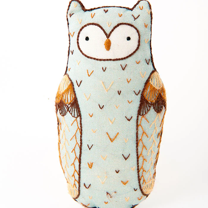 Kiriki Press Horned Owl Embroidery Kit - Image 2