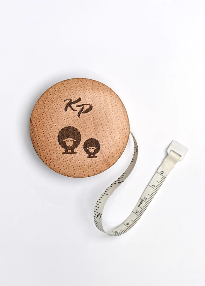 KnitPro Round Wooden Retractable Tape Measure