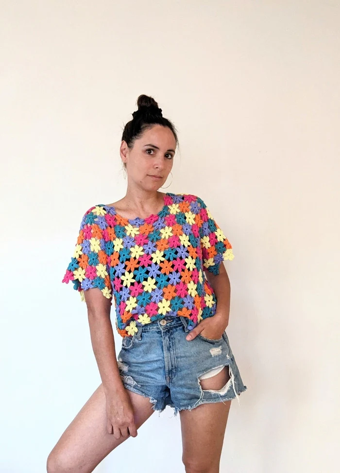 Lola Crochets Flora Tee Digital Pattern