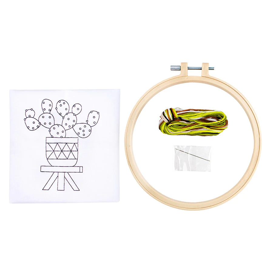 Make It Cactus Pot Embroidery Kit - Image 3