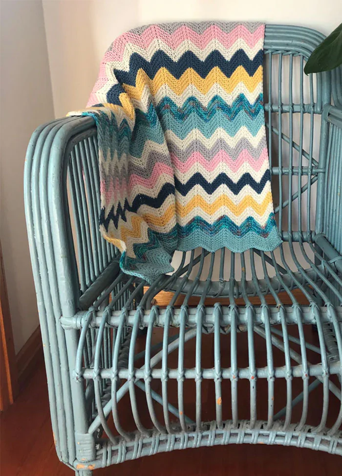 Miami Knit Baby Blanket Pattern