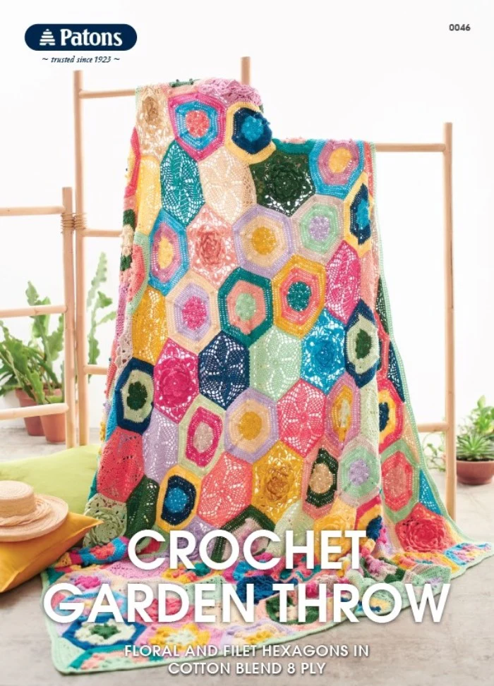 Patons Crochet Garden Throw 0046