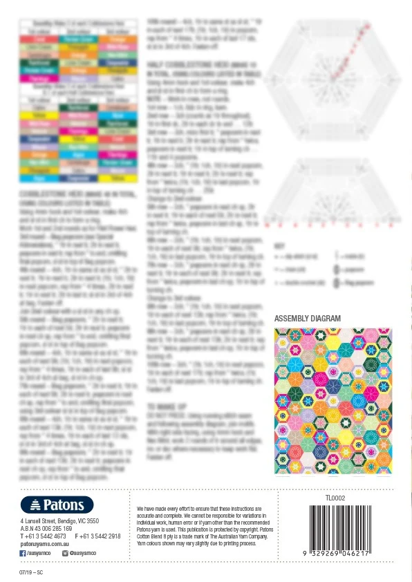 Patons Crochet Garden Throw 0046 - Image 3