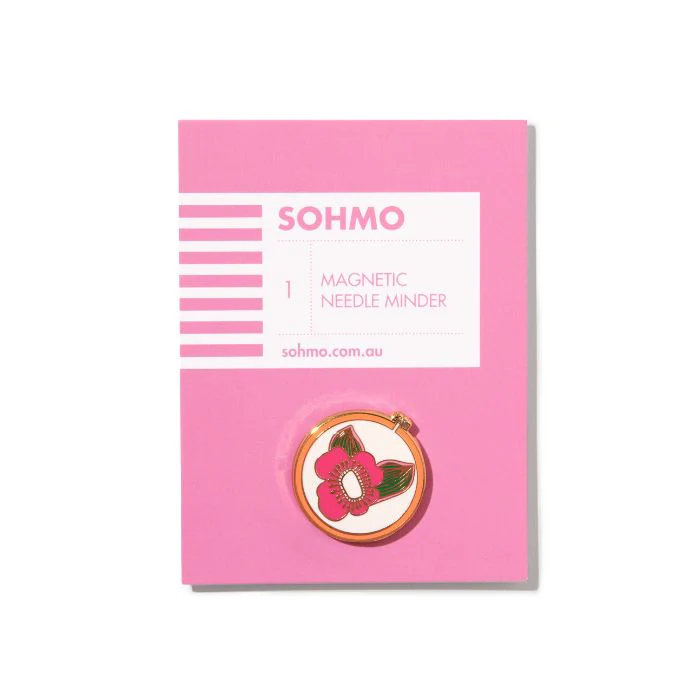 SOHMO Pink Embroidery Hoop Magnetic Needle Minder - Image 3