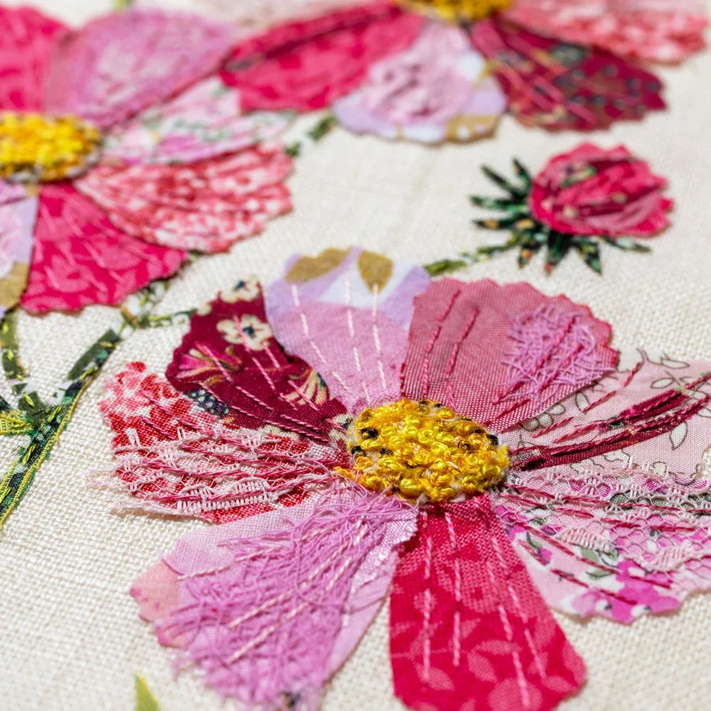 Wattle & Loop Cosmos Slow Stitching Kit - Image 4